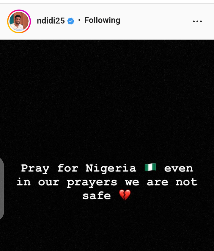 Ndidi reacts to Owo shooting
