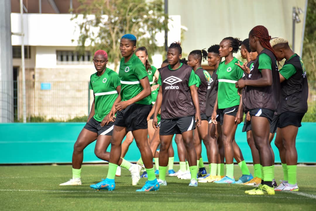 Super Falcons training 