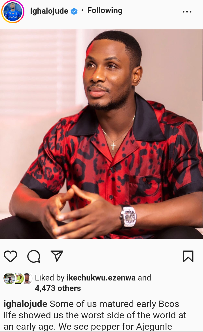 Odion Ighalo on tough Ajegunle childhood