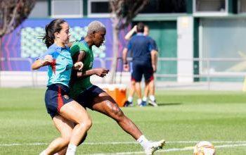 Oshoala returns to training with Barcelona after WAFCON disappointment