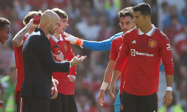 Trouble in paradise as Ten Hag frowns at Ronaldo’s ‘unacceptable’ behaviour