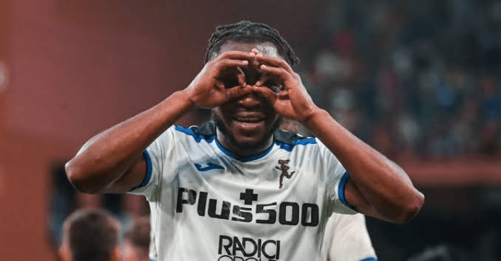 Super Eagles star taunts Serie A referees after scoring in three straight games