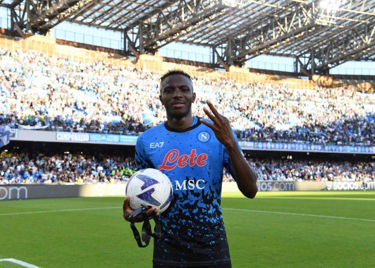 Napoli celebrate Osimhen after record-breaking feat at Bergamo