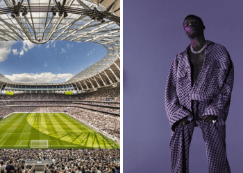 Watch: Wizkid displays incredible Ronaldo-like football skills at Tottenham Hotspur Stadium