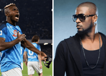 Real recognize real: Napoli forward Osimhen links up with Psquare