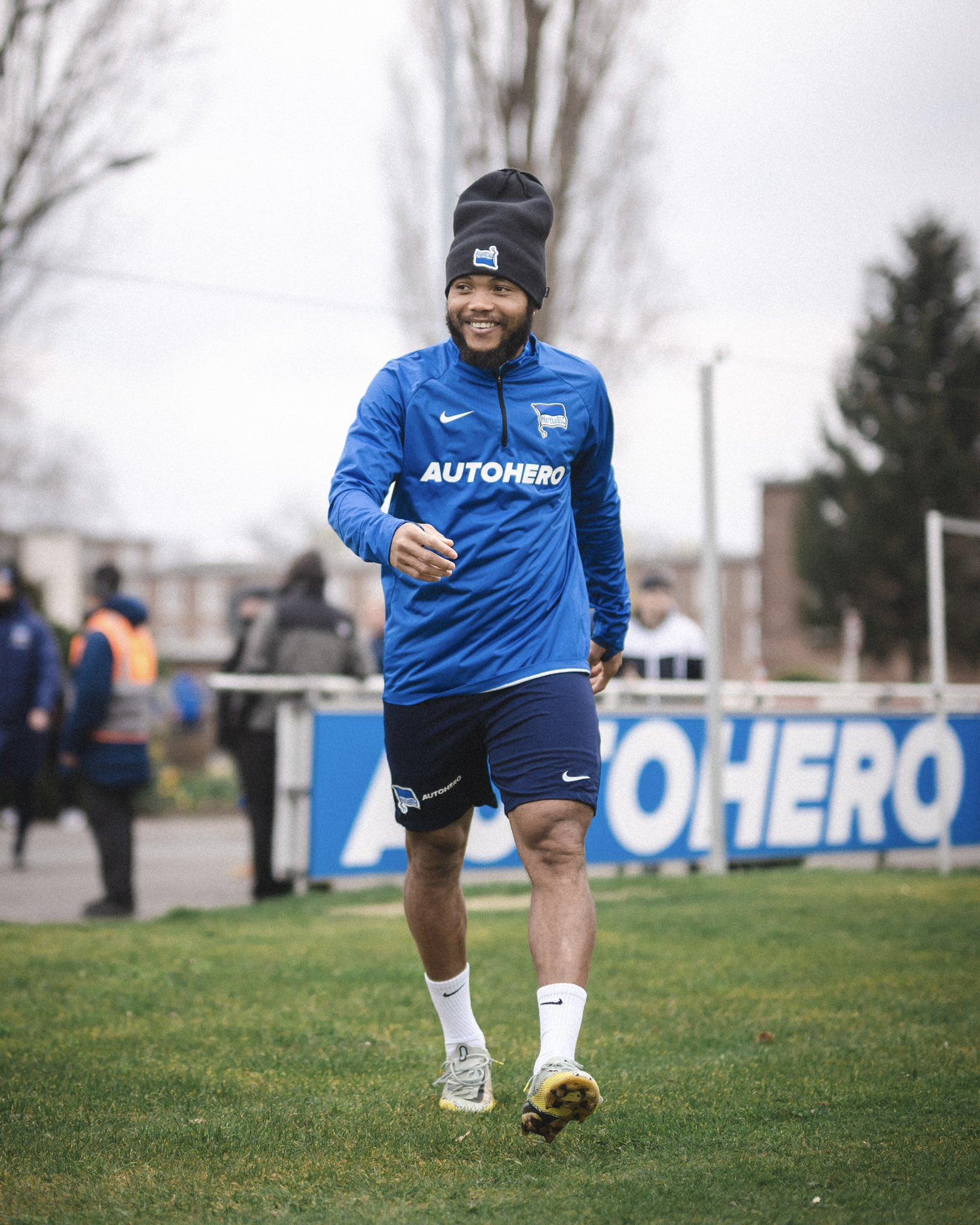 Chidera Ejuke has returned to action at Hertha Berlin.