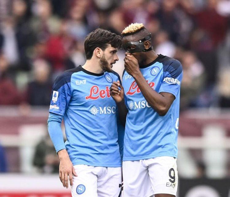 Osimhen strikes again but Kvaratskhelia’s mistake proves costly as AC Milan dump Napoli out of Champions League