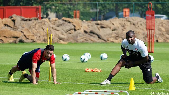 Akpala at Kortrijk training