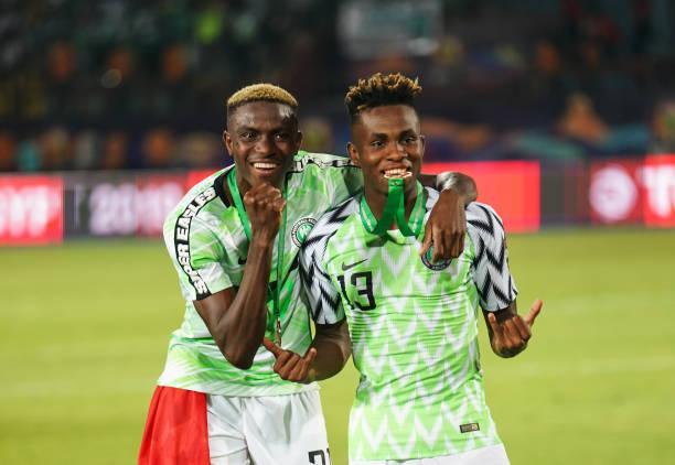 Samuel Chukwueze and Victor Osimhen