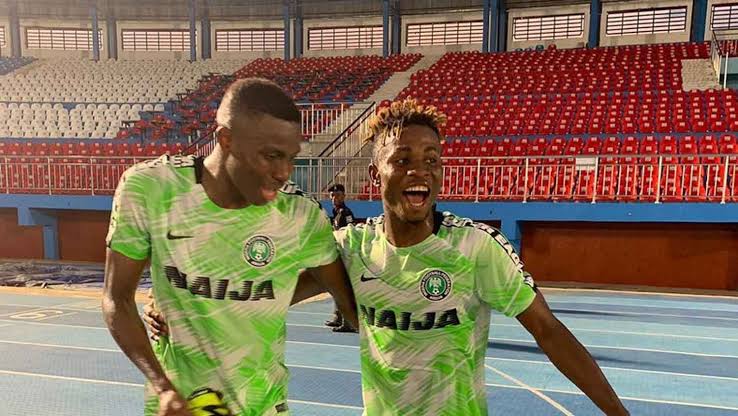 Victor Osimhen and Samuel Chukwueze