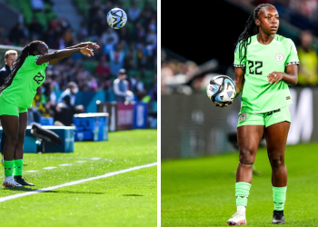 Michelle Alozie’s mismatched boots: How Super Falcons defender draws inspiration from ex-Manchester City forward