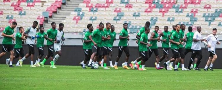 WATCH: Super Eagles first training session in Uyo