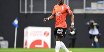 Lorient’s Nigerian forward suffers horror injury, could be ‘out for a long time’