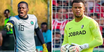 “Absolute nonsense” – Nigerian goalkeeper blasted after bizarre own goal in Ukraine – WATCH