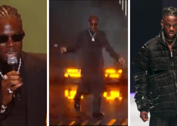 Like Davido at the World Cup, Burna Boy, Tems and Rema take Afrobeats to NBA All-Star Game