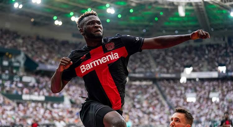 Victor Boniface: Super Eagles and Bayer Leverkusen striker listed among Europe’s 100 best young dribblers