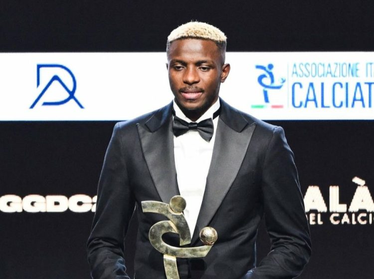 Osimhen bags best striker award at AIC Oscar del Calcio