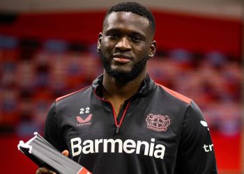 “I have shooting, but no accuracy”- Bundesliga ace Victor Boniface tells Bayer Leverkusen teammate Frimpong after FC24′ rating