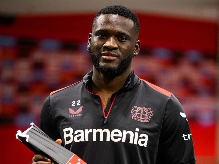 “I have shooting, but no accuracy”- Bundesliga ace Victor Boniface tells Bayer Leverkusen teammate Frimpong after FC24′ rating