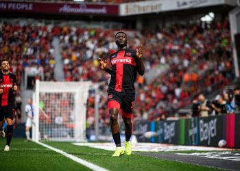 “I have shooting, but no accuracy”- Bundesliga ace Victor Boniface tells Bayer Leverkusen teammate Frimpong after FC24′ rating