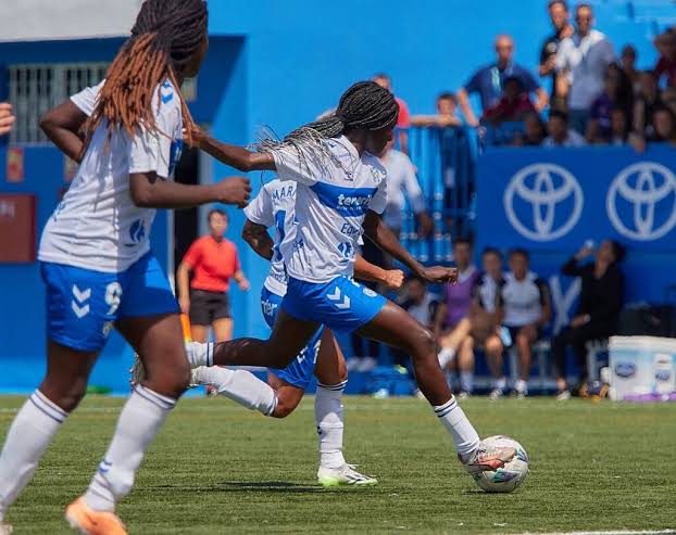WATCH: Super Falcons’ Babajide nets stunning strike, contributes four goals in UD Tenerife’s win over Sevilla