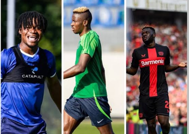 Nigerians abroad: Osimhen, Boniface, Onyedika, Otabor leave goal marks in Italy, Germany, Belgium, China (VIDEOS)