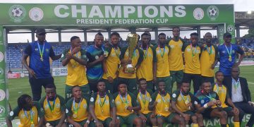 ‘The most consistent player’- fans shower praises on Ndah after fantastic Confederations Cup performance