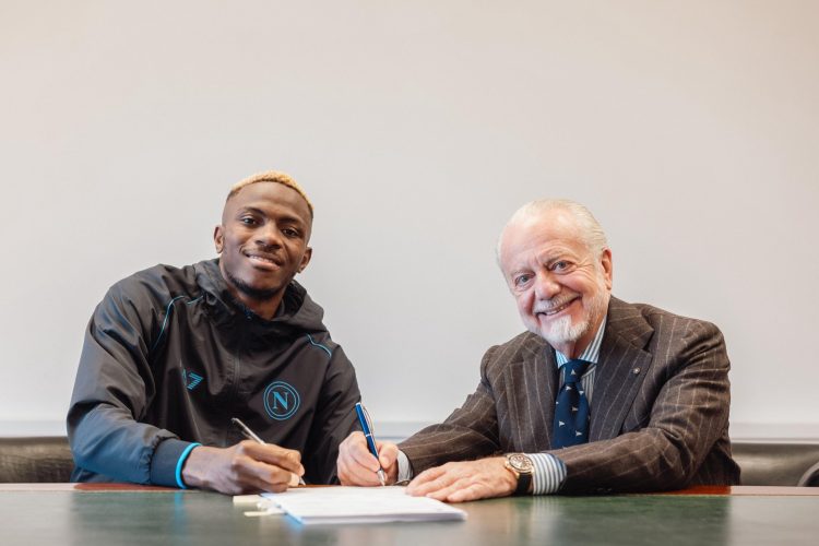 Osimhen signing a new deal with Napoli just before the winter transfer window opened