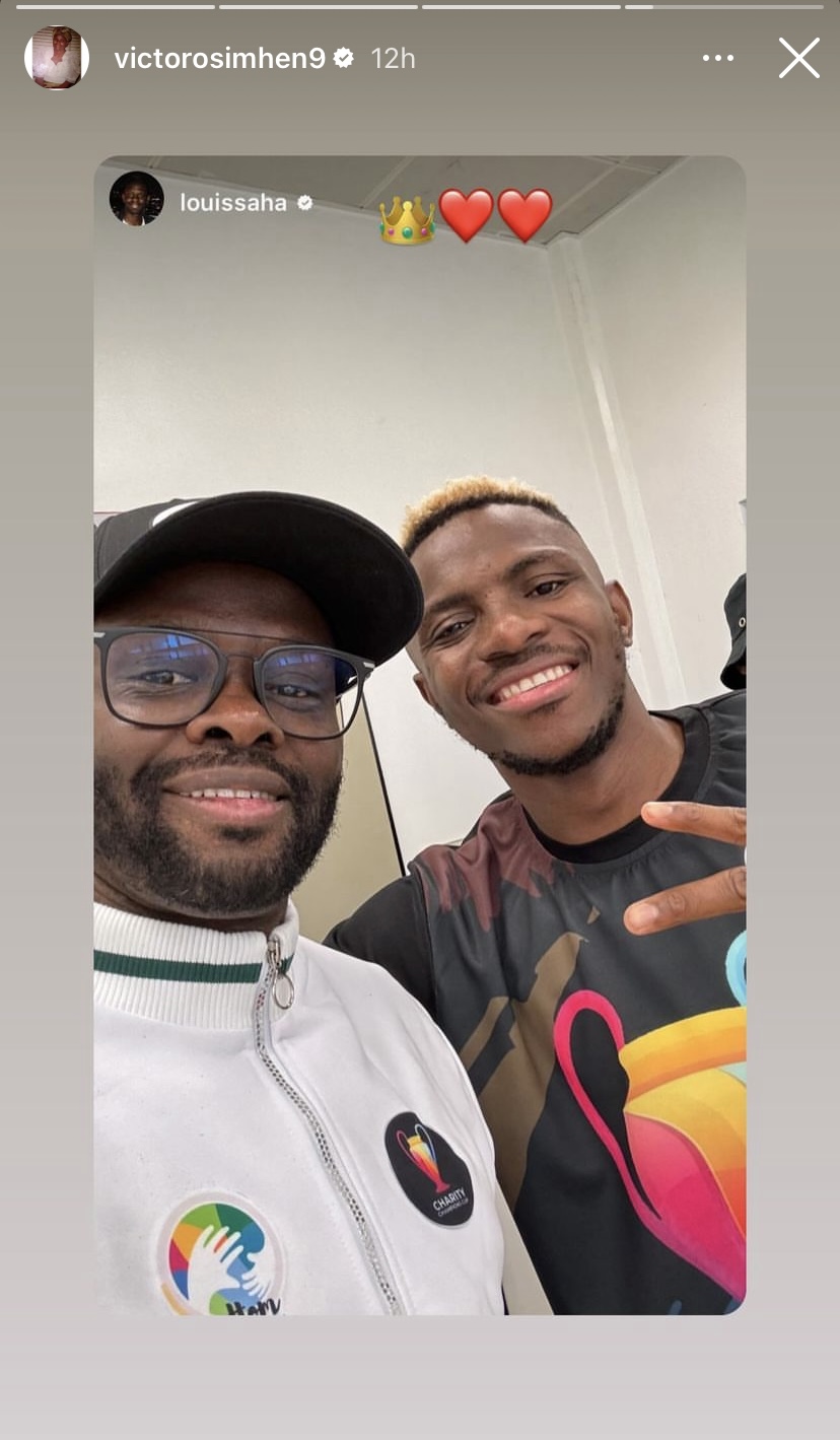 Victor Osimhen and Louis Saha