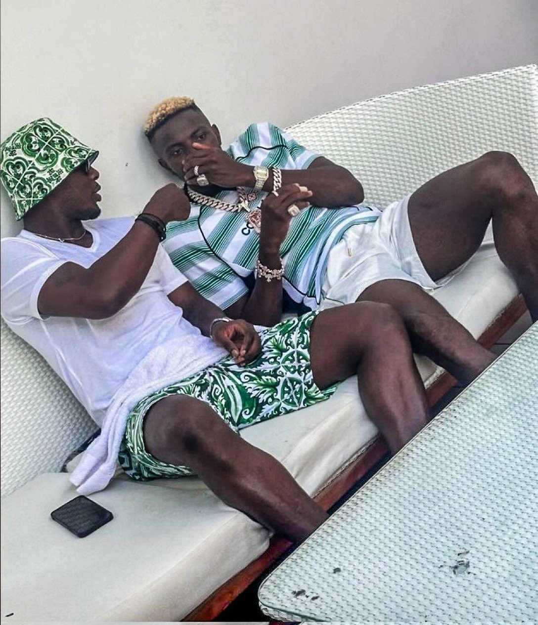 Victor Osimhen visits Odion Ighalo