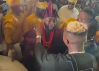 Watch: Victor Osimhen and Jay Jay Okocha shine at Davido and Chioma’s star-studded wedding