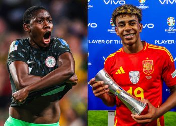 Euros 2024: Super Falcons’ Asisat Oshoala celebrates Lamine Yamal wonder-goal in Spain vs France clash