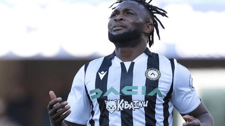Serie A: Super Eagles star with 28 career goals becomes a free agent after parting ways with Udinese