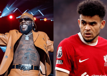 Watch: Liverpool’s Luis Diaz vibes to Burna Boy while flexing his football skills