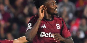 WATCH: Uchenna and Olatunji on target as Sparta Prague’s Nigerian duo shine in win over Malmo