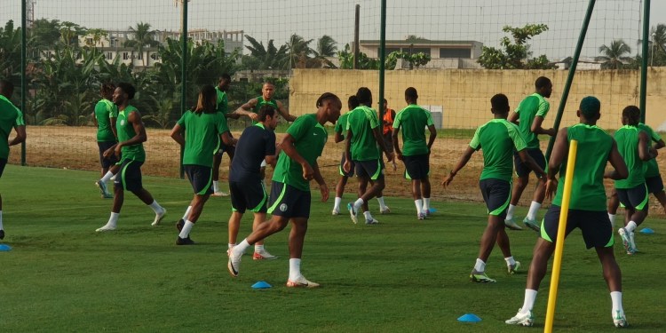 WATCH: Super Eagles train in Kigali ahead of Nigeria’s clash with Rwanda’s Wasps