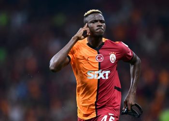 Victor Osimhen in action as Napoli edge past Antalyaspor