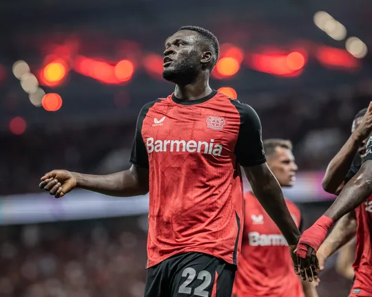 PHOTOS: Victor Boniface turns on the drip with Davido, Zlatan amid Bayer Leverkusen probe