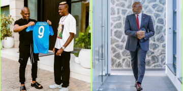 Watch: England coach names Burnaboy’s song as most played