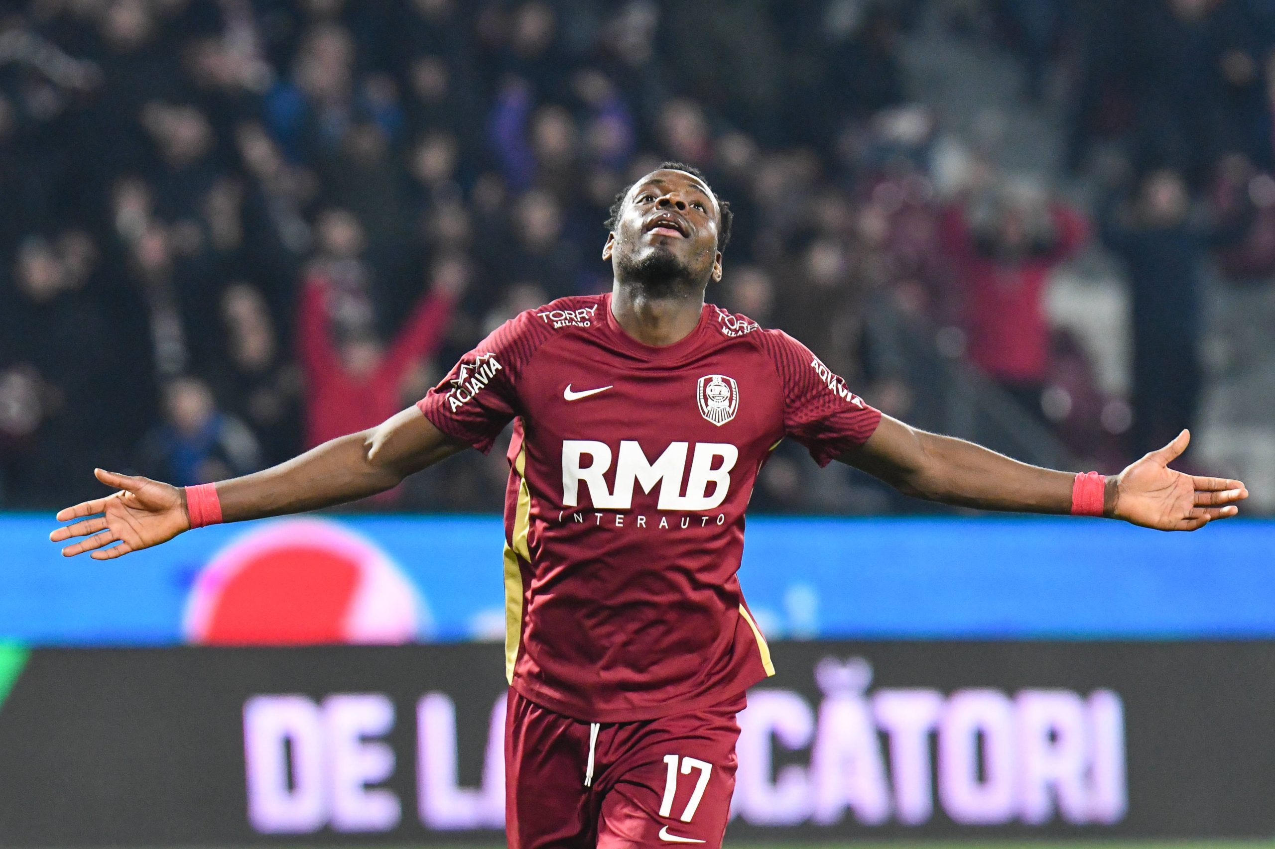 Nigerian forward Philip Otele 