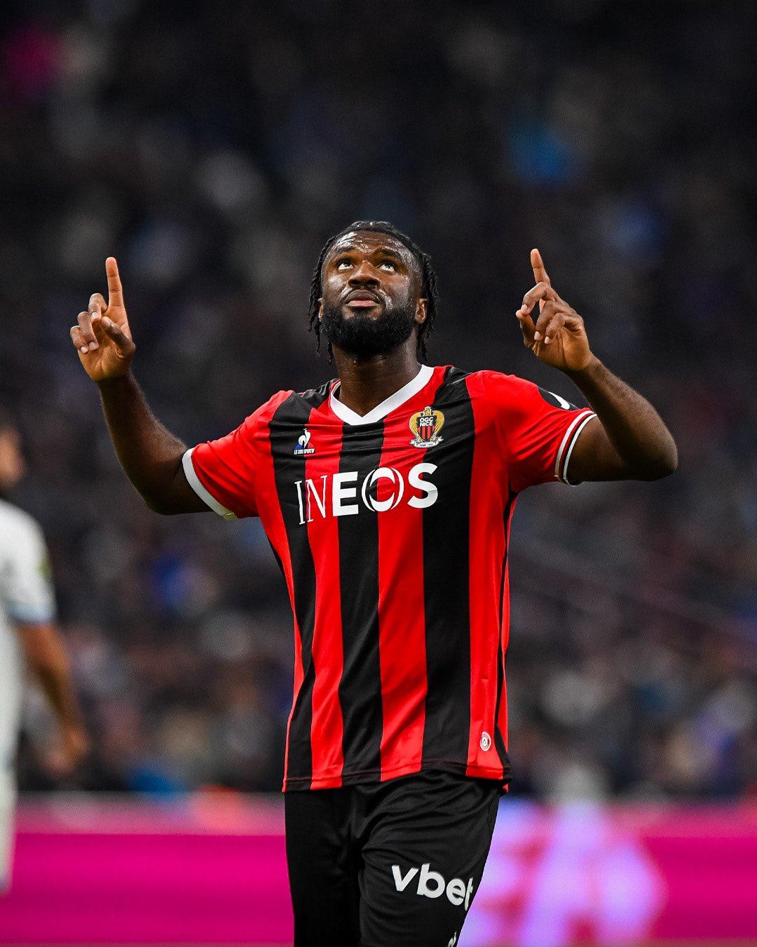 Nigeria and OGC Nice forward Terem Moffi.