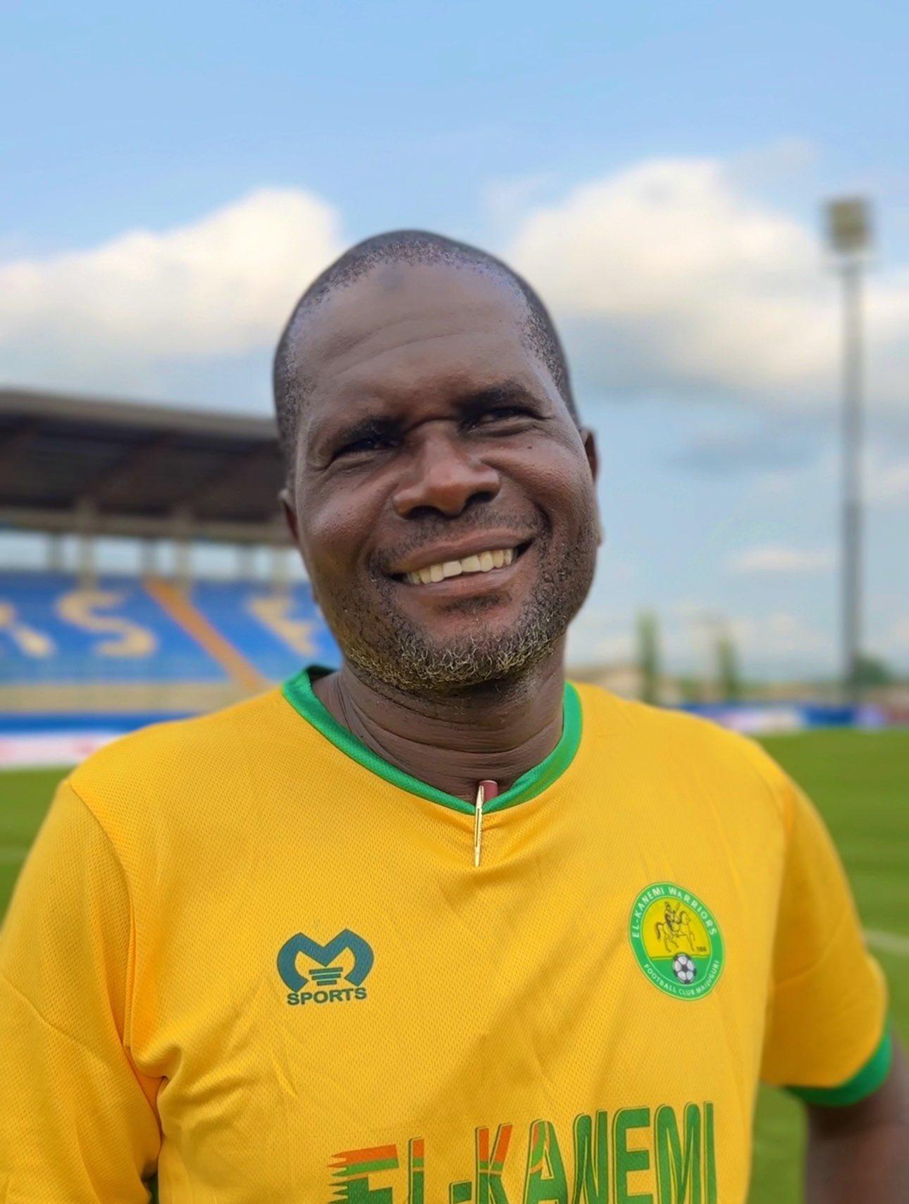 Aliyu Zubairu, coach of the Nigeria Flying Eagles and El-Kanemi Warriors. Photo Credit X