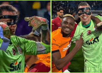 Galatasaray’s Muslera reveals reason behind Osimhen mask pose