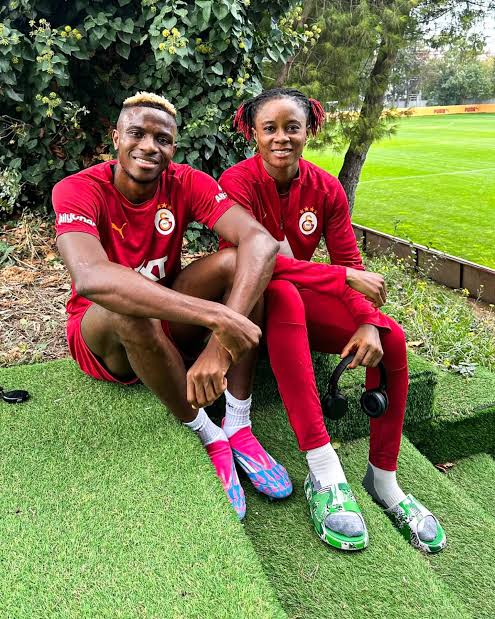 Nigeria and Galatasaray stars Victor Osimhen and Oluwatosin Demehin.