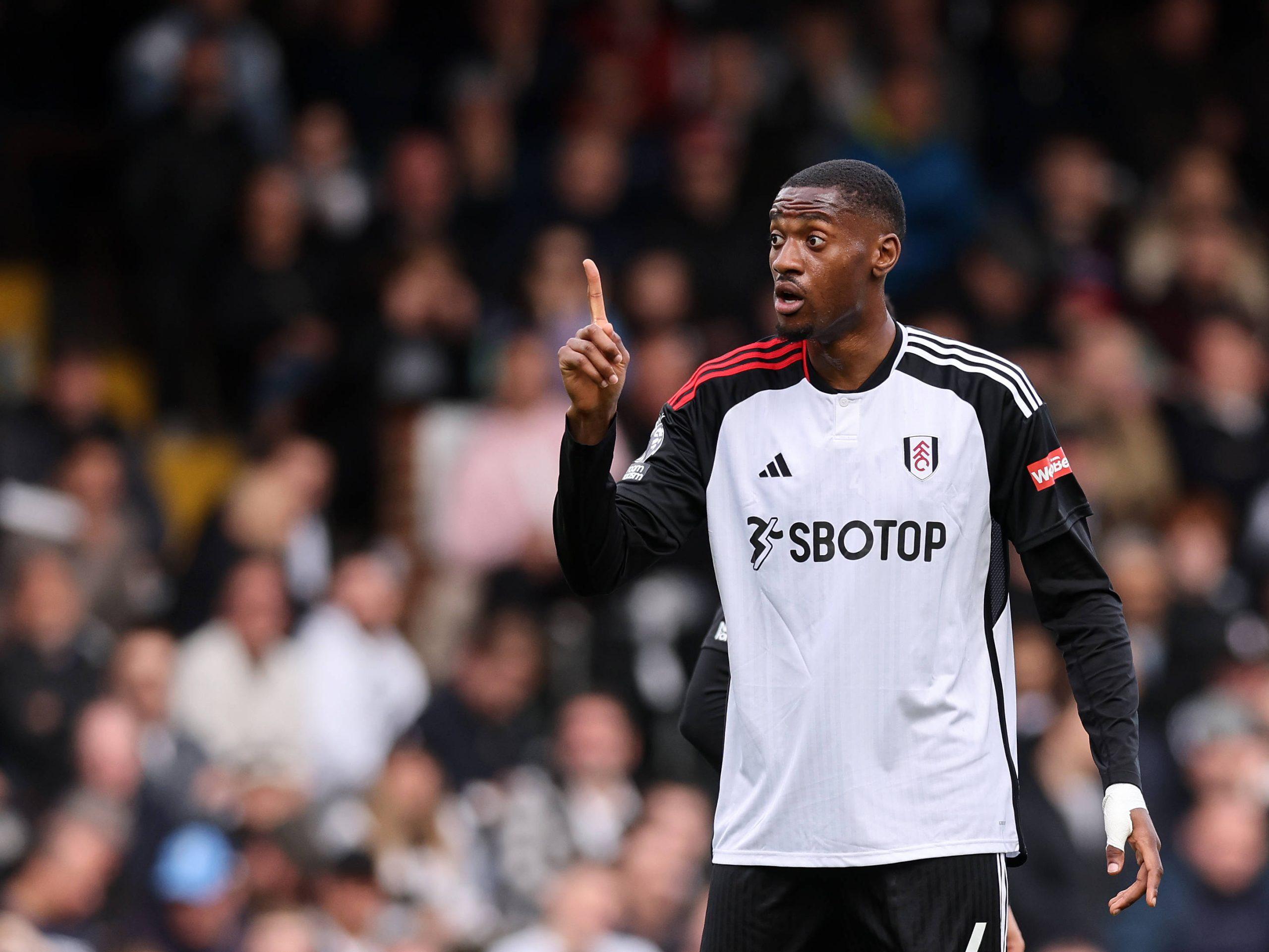 Tosin Adarabioyo of Fulham during the Premier League match at Craven Cottage
