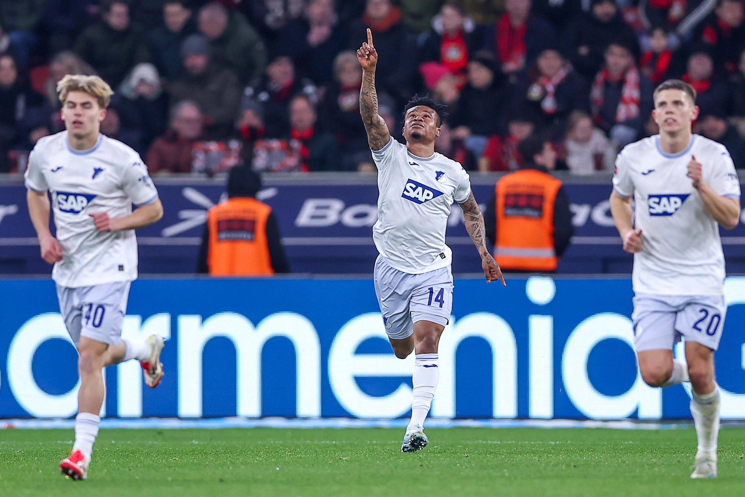Gift Orban scores for Hoffenheim (photo credit: Imago)