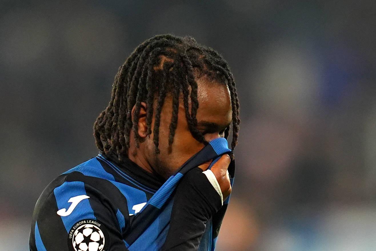 Ademola Lookman in action for Atalanta in the UEFA Champions League