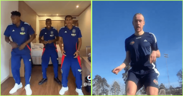 Watch: Swedish goalie joins skales’ ‘shake body’ trend after Yamal, Nico Williams