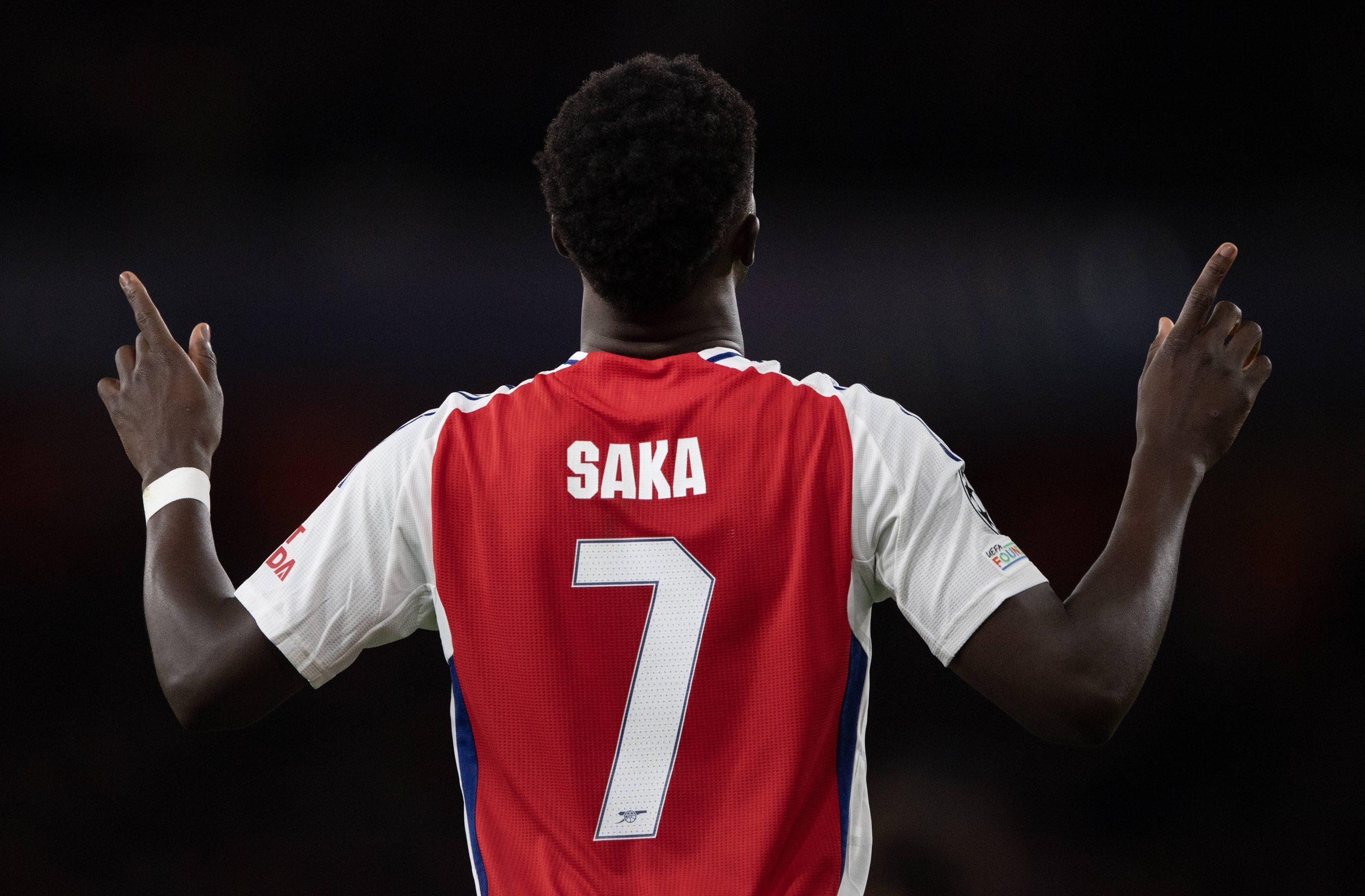 Arsenal forward Bukayo Saka
