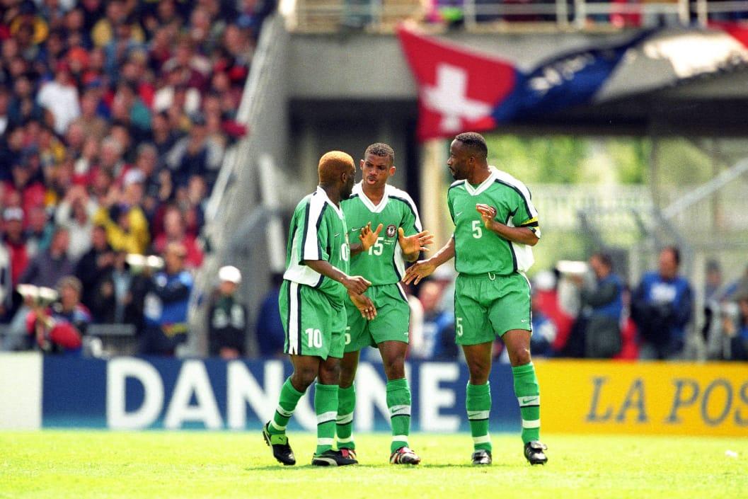 Nigeria Super Eagles legends Sunday Oliseh, Austin Okocha and Uche Okechukwu
